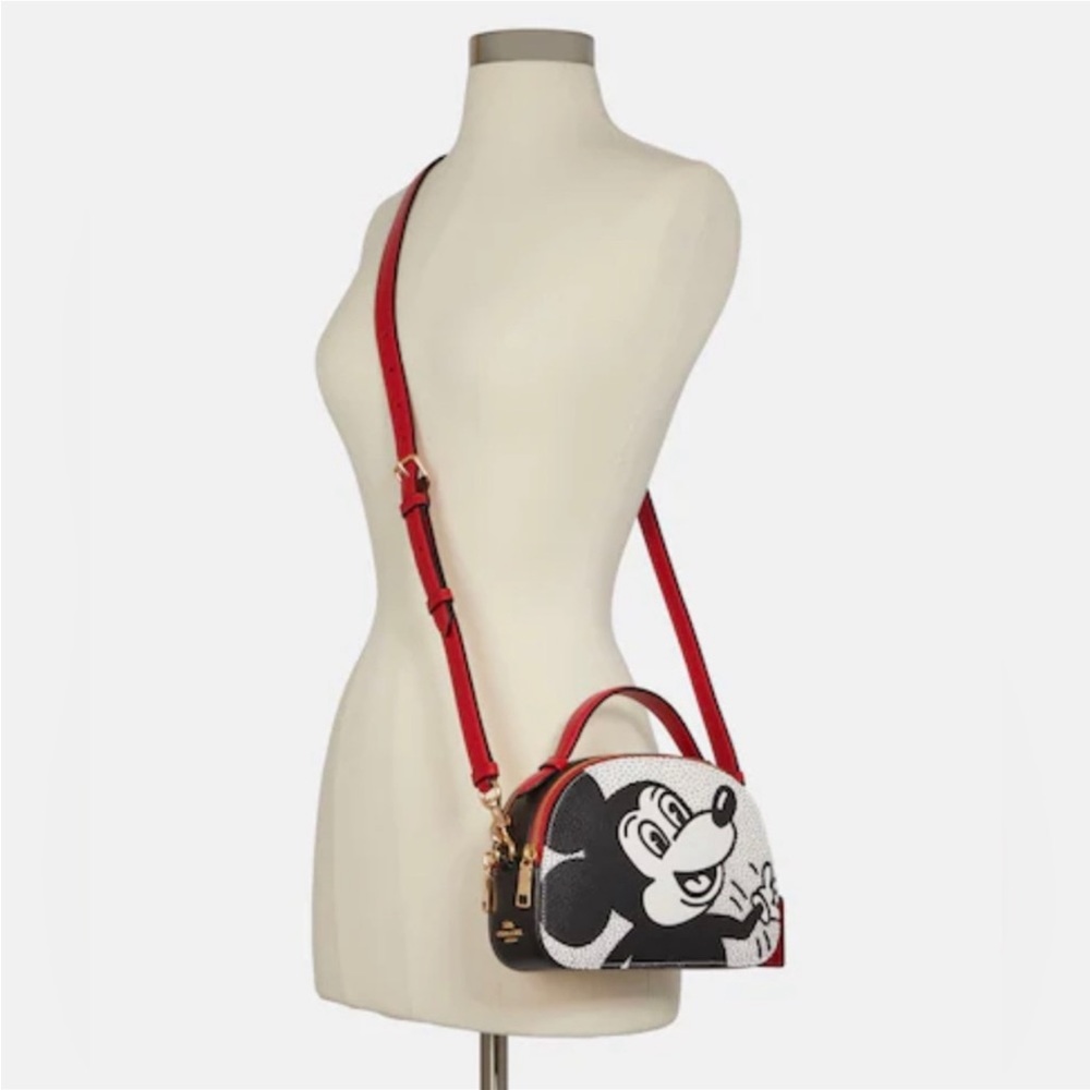 Coach Disney Mickey Mouse X Keith Haring Serena Satchel - Picture 7 of 11